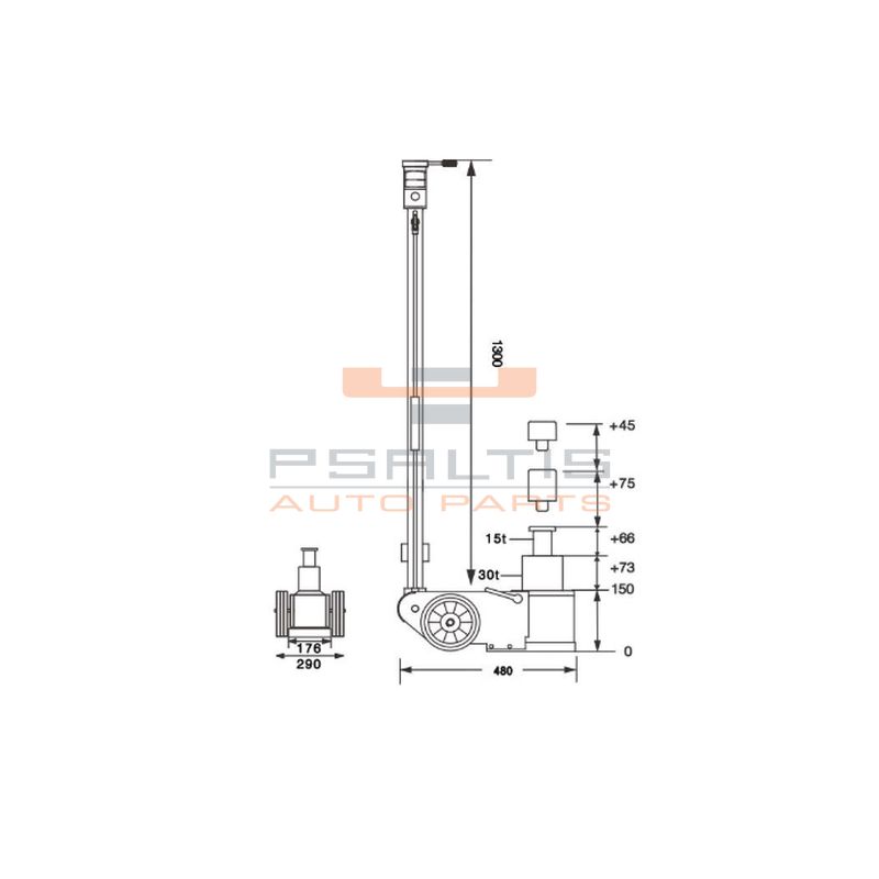 CLAS AIR HYDRAULIC JACK 15-30T (OH3015N) - Image 7