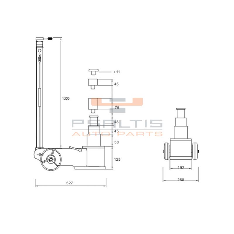 CLAS AIR HYDRAULIC JACK 10-22-40T (OH9042N) - Image 5